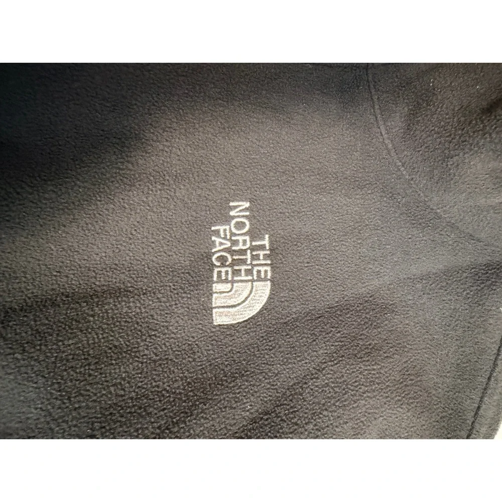 The North Face Mens XL Gray Full Zip Fleece Jacket Mock Neck TKA 100 Logo